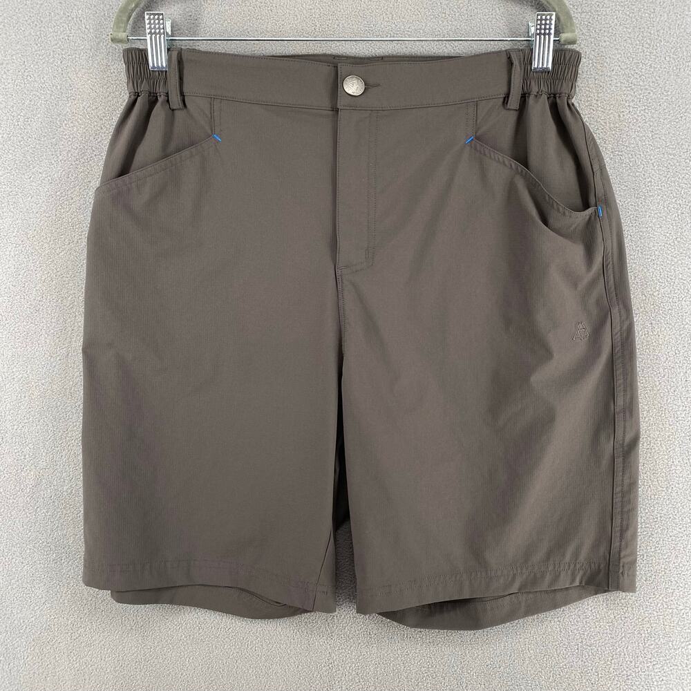 Haimont Ripstop Shorts Womens 32 Gray Nylon Lightweight Outdoor Hiking Stretch